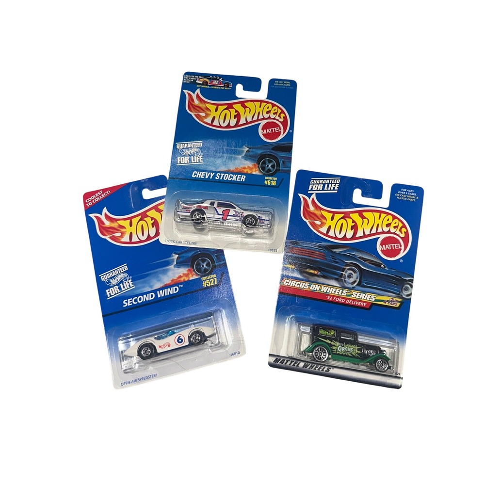 Hot Wheels Vintage Lot Chevy Stocker Second Wind 32 Ford Delivery 1996 1999 NIP